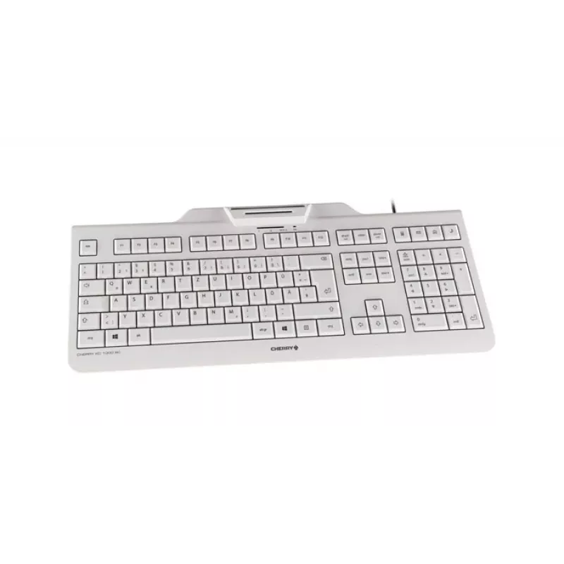 CHERRY KC 1000 SC Tastiera con smartcard cablata grigio chiaro USB QWERTY UK