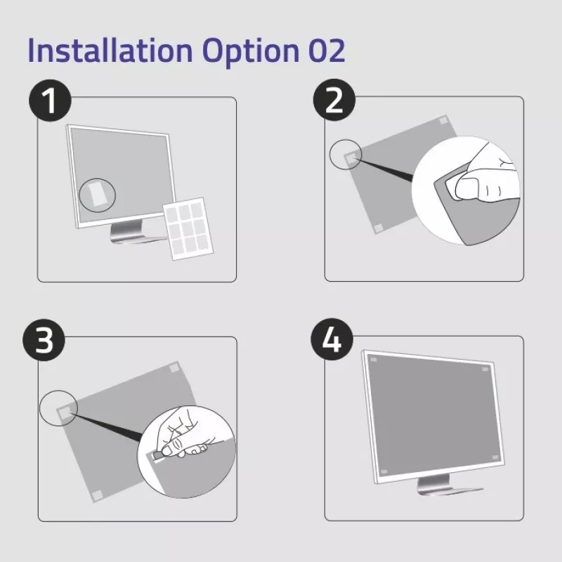 Filtro privacy Qoltec GDPR 23 | 16:9 | Eye Care | Panoramic