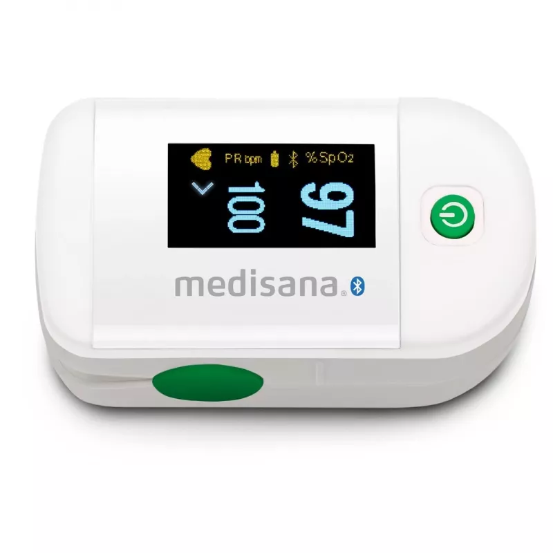 Pulsossimetro Medisana PM 100 Connect, grigio/bianco
