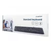 Tastiera Gembird KB-U-103-RU ufficio USB QWERTY inglese russo nero