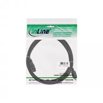 Cavo FireWire 400 su 800 InLine 34901 1 m maschio/maschio nero