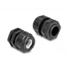 Pressacavo EX DeLOCK M20 nero 2 pezzi poliammide