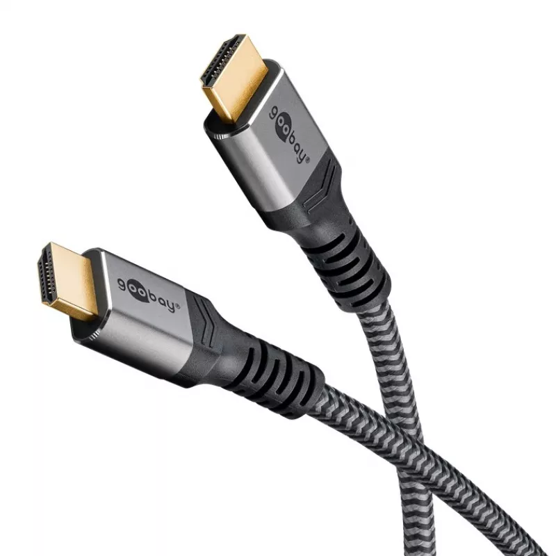 Cavo HDMI Plus High-Speed con Ethernet, 4K @ 60Hz (grigio, 15 metri)