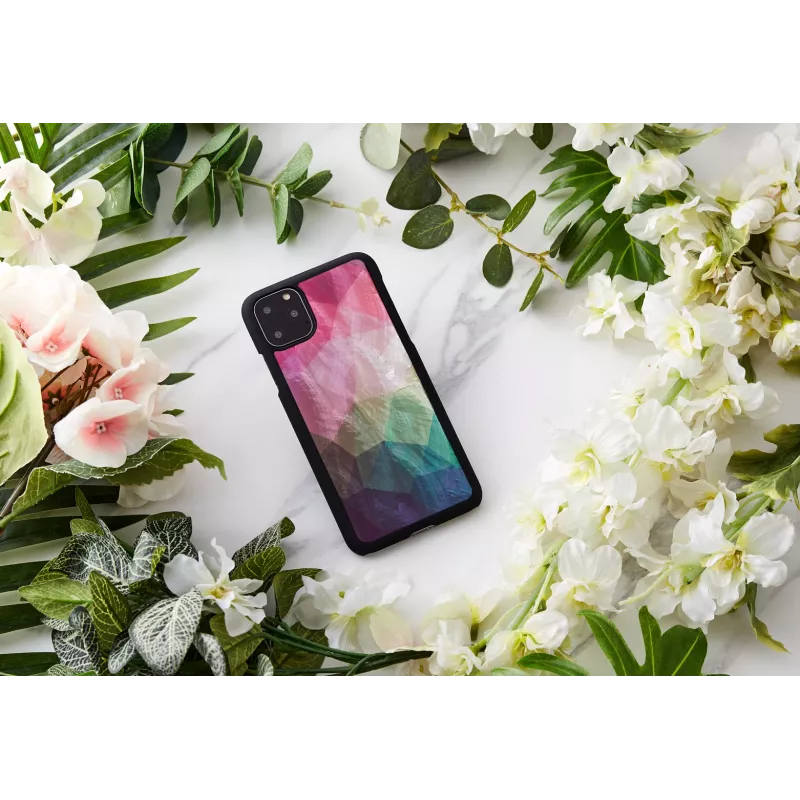 Custodia protettiva iKins per iPhone 11 Pro Max – Water Flower nero