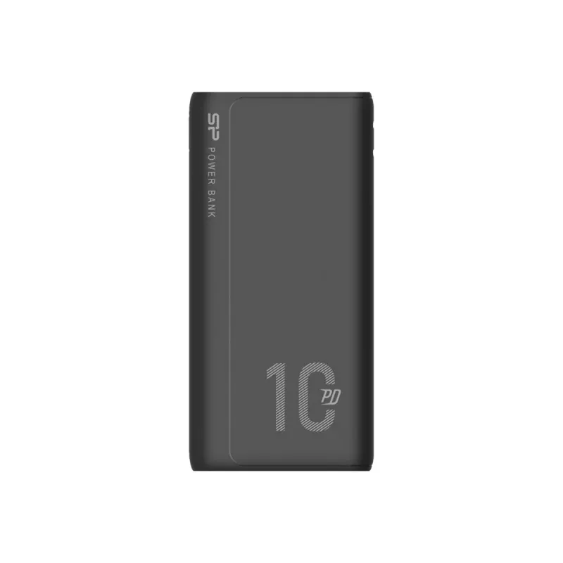 Powerbank Silicon Power QP15 10000 mAh, LiPo, 2x USB-A + 2x USB-C, ingresso Micro-USB, nero