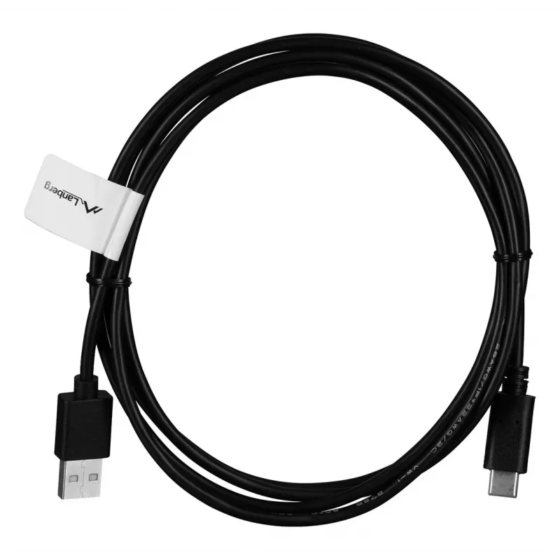 Cavo USB-A a USB-C LANBERG CA-USBO-20CU-0018-BK — USB 2.0, 1,8 m, nero