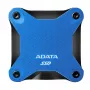 SSD esterno ADATA SD620 512 GB, USB 3.2 Gen 2 Micro-USB B, blu, custodia in silicone, antishock