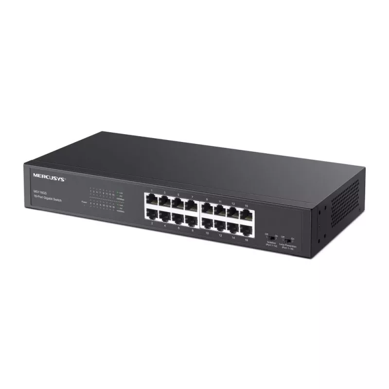 Mercusys MS116GS switch di rete Gigabit Ethernet (10/100/1000) nero
