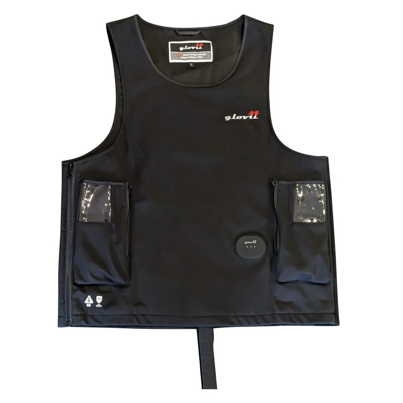 Glovii GMV2M giacca riscaldata per sport acquatici nero taglia M