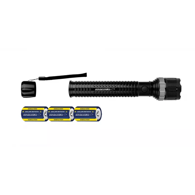 Torcia tascabile ESPERANZA Epione XL LED 1.2W 100 lm 100 m nero, a batterie R20 (3)