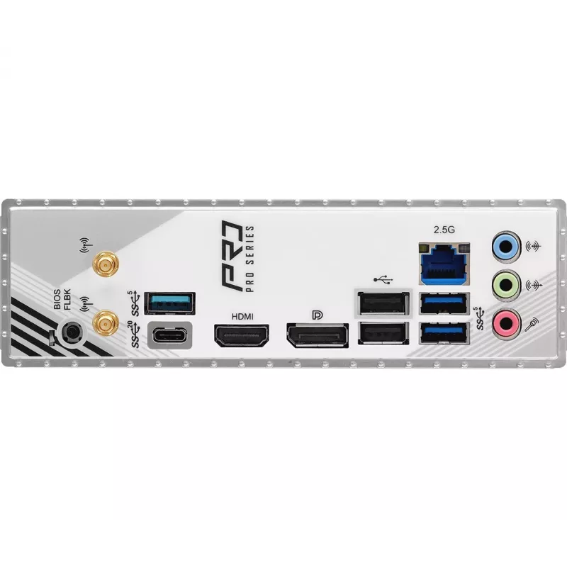 Scheda madre ASRock B860M Pro RS WiFi — Intel B860, LGA 1851, micro ATX, DDR5, 4 DIMM, 3x M.2, 2.5Gb LAN, Wi‑Fi, Bluetooth