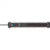 Prolunga elettrica Brennenstuhl 1391010600 3 m 6 prese AC per interni nero argento