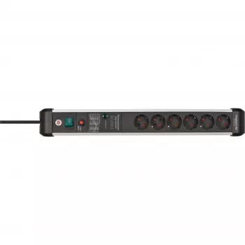 Prolunga elettrica Brennenstuhl 1391010600 3 m 6 prese AC per interni nero argento