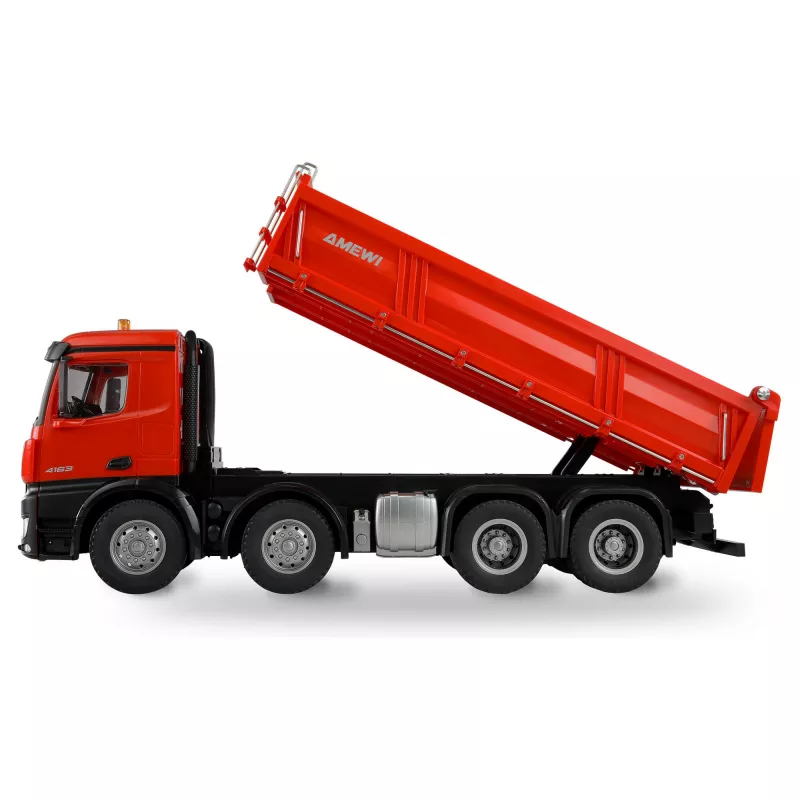 Amewi Mercedes-Benz Arocs ribaltabile 8x4/4 4WD 1:18 RTR rosso (22693)