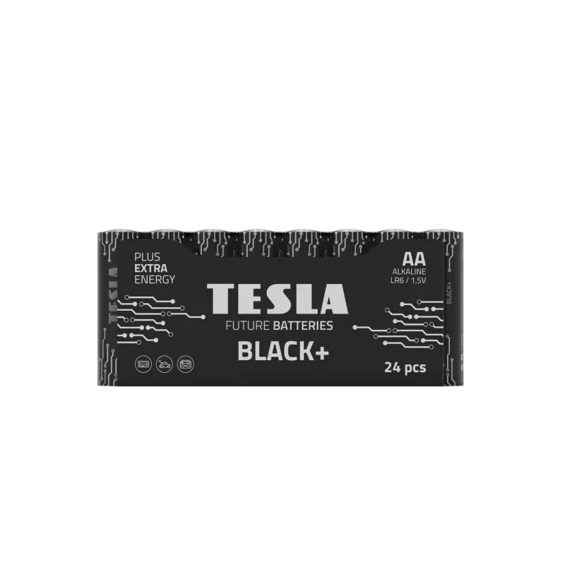 Batterie Tesla AA nero+ R06 (24 pz.)
