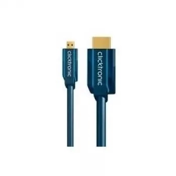 Cavo adattatore Micro-HDMI+ Ethernet (HDMI A/HDMI Micro D) – 2,0 m adattatore High-Speed HDMI su Micro-HDMI