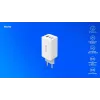 Alimentatore SAVIO LA-07 GaN 65W, USB, QC4.0+, PD 3.0, bianco