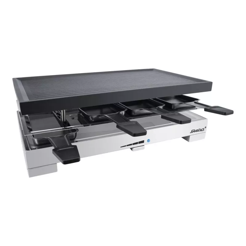 Steba RC 68 - Raclette grill - 1,2 kW - nero/acciaio inox