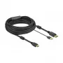 Adattatore per cavo video DeLOCK 85968 10 m HDMI Type-A DisplayPort USB Type-A nero