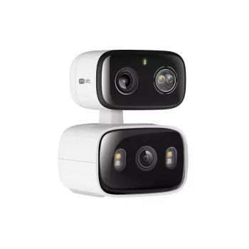 Telecamera di sicurezza IP TP-LINK Tapo C246D — 3MP (2304×1296), 2,8 mm, campo visivo 107,8°, doppio obiettivo PTZ, IP65, Wi-Fi/Gigabit, microSD fino a 512 GB