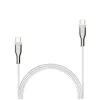 Cavo USB intrecciato FIXED FIXDB-CC12-WH 100W, bianco, treccia robusta, trasmissione dati e alimentazione