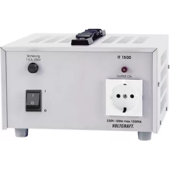Voltcraft IT-1500 trasformatore di isolamento universale da laboratorio 1500 VA 230 V/AC, trasformatore di isolamento (IT-1500)
