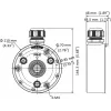 Scatola di connessione Hikvision DS-1280ZJ-TR13 esterno nero argento 1kg