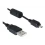 DeLOCK 82414 Cavo USB per connettore fotocamera digitale (Nikon 8 pin UC-E6), 1,83 m, nero