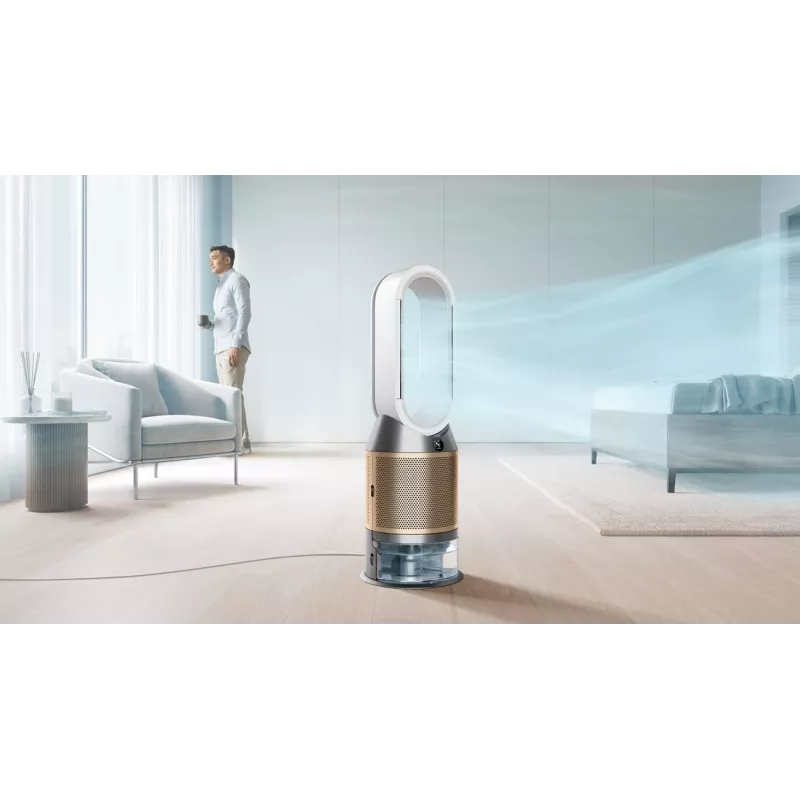 Purificatore d'aria Dyson Purifier Humidify + Cool De-Nox 62.4 dB 45 W oro bianco