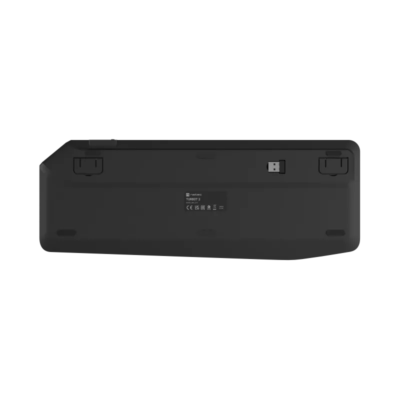 Natec Turbot 2 | Tastiera | Wireless | US | Bluetooth | nero/grigio