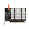 Scheda DeLOCK PCI Express x16 su 5 x M.2 Key B / SATA interne