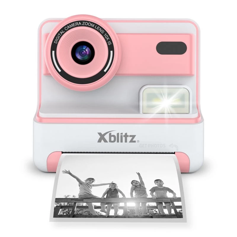 Xblitz FLASH PINK Fotocamera istantanea con stampante termica per bambini