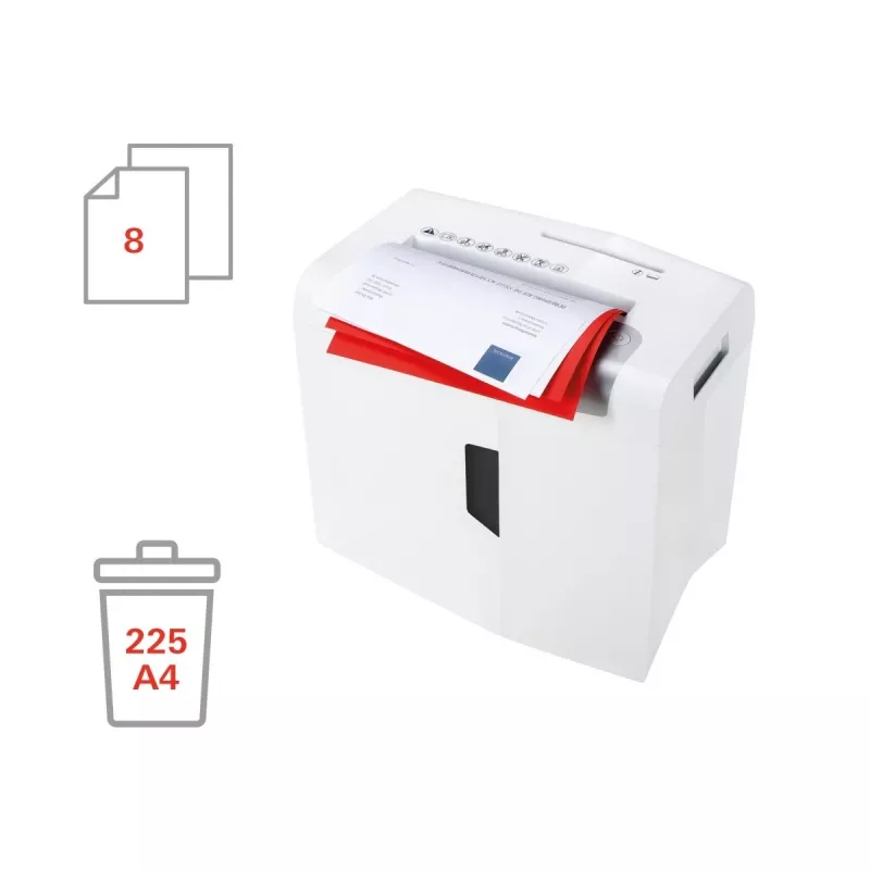 HSM shredstar X8 distruggidocumenti, 4,5 x 30 mm + meccanismo di taglio CD separato