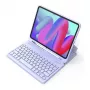 Tastiera Bluetooth wireless Inateck KB04002 — layout QWERTY, batteria ricaricabile integrata da 280 mAh, touchpad, viola — compatibile con iPad Air 11 pollici (6ª/7ª gen.)