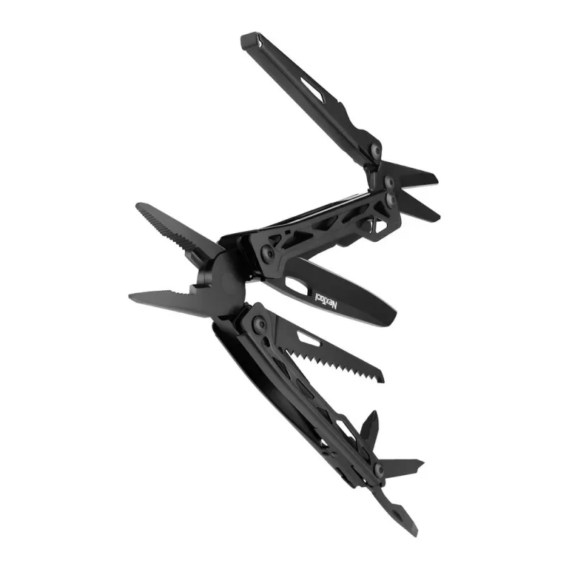 Multitool Nextool NE20151 – 11-in-1 pieghevole, nero, lunghezza chiuso 10,6 cm, peso 256 g, profondità 21 mm, larghezza 36 mm
