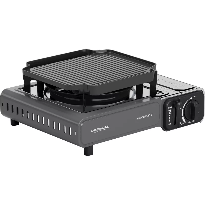 Fornello da campeggio portatile Campingaz CampBistro 3 con piastra in alluminio pressofuso