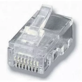 Equip connettore modulare per cavo piatto, RJ-45 (8P8C), trasparente, 0,65 g, 11,7 mm, 21,3 mm, 7,2 mm
