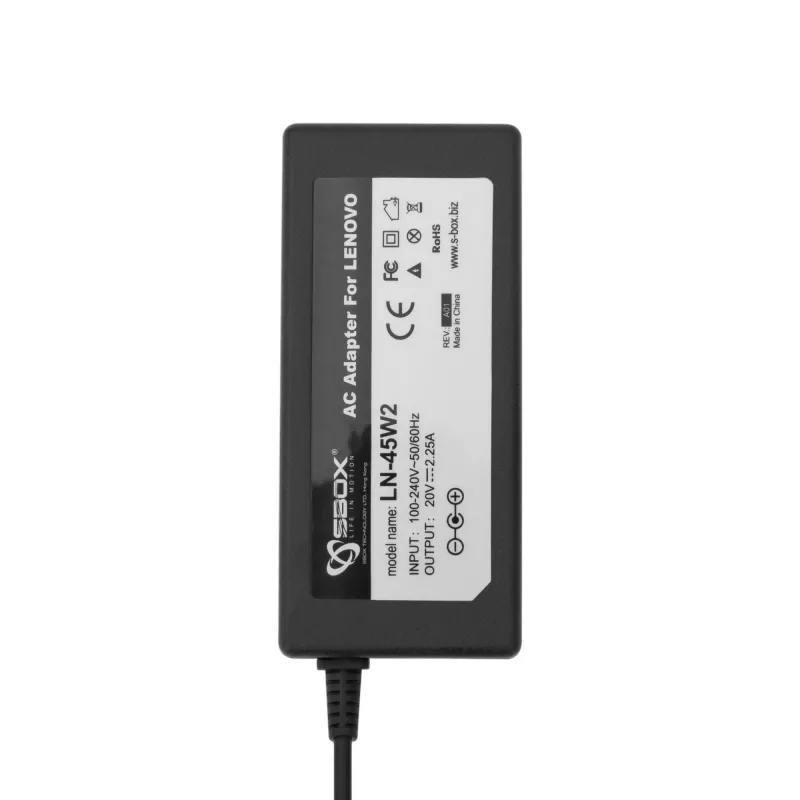 Alimentatore Sbox LN-45W2 per notebook Lenovo, rotondo