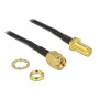 Cavo coassiale DeLOCK 88876 RP-SMA standard 0,2 m nero