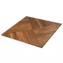 ARTELEGNO sottopiatto in legno di noce 33 cm