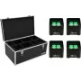 Set luci LED per trave EUROLITE TL-4 4x con custodia da trasporto
