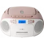 Reflexion RCR2260 lettore CD portatile (boombox), bianco/rosa