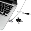Cavo di sicurezza LogiLink NBS009 per notebook con chiave, 1,8 m, T-bar, 1,5 cm, 2 chiavi, slim, argento