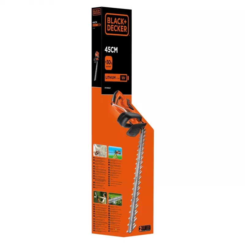 Black & Decker GTC1845L20 tagliasiepi a batteria doppia lama 2600 g (B667995)