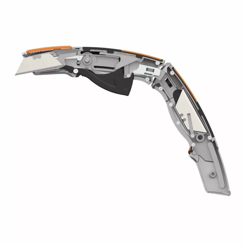 Fiskars 1062938 coltello universale nero, arancione coltello a lama trapezoidale