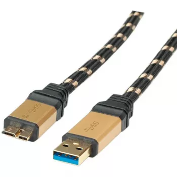 ROLINE Gold cavo USB 3.0, connettore maschio USB A - connettore maschio USB 3.0 Micro B 2,0 m (11.02.8879)