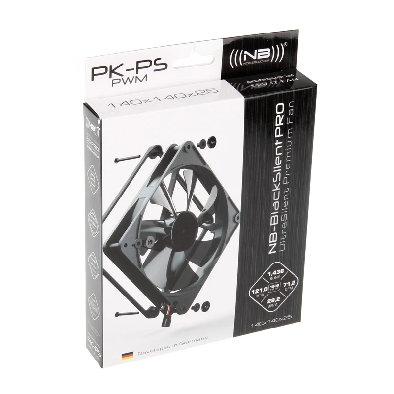 Noiseblocker NB-BlackSilent Pro ventola per case 140mm - nero