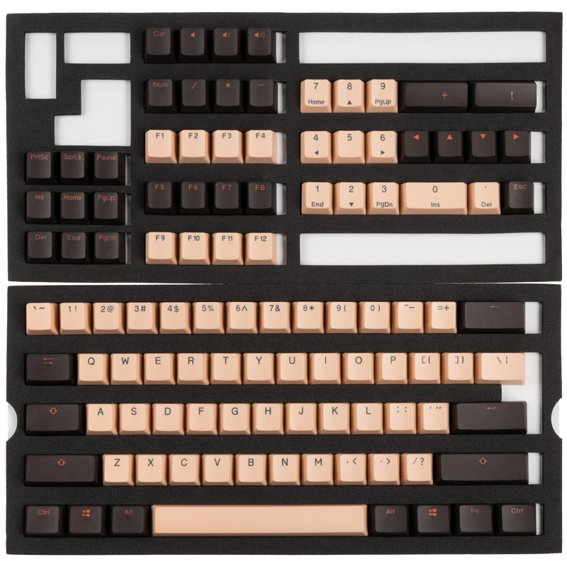 Set di keycap Ducky DKSA108-USPDGMZOR PBT Double-Shot, layout US, 108 tasti