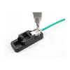 DeLOCK keystone LSA set RJ45 RJ11 Cat.6 nero supporto a clip
