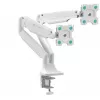 ONKRON G200-W Supporto da scrivania per monitor da 13-32 pollici, bianco